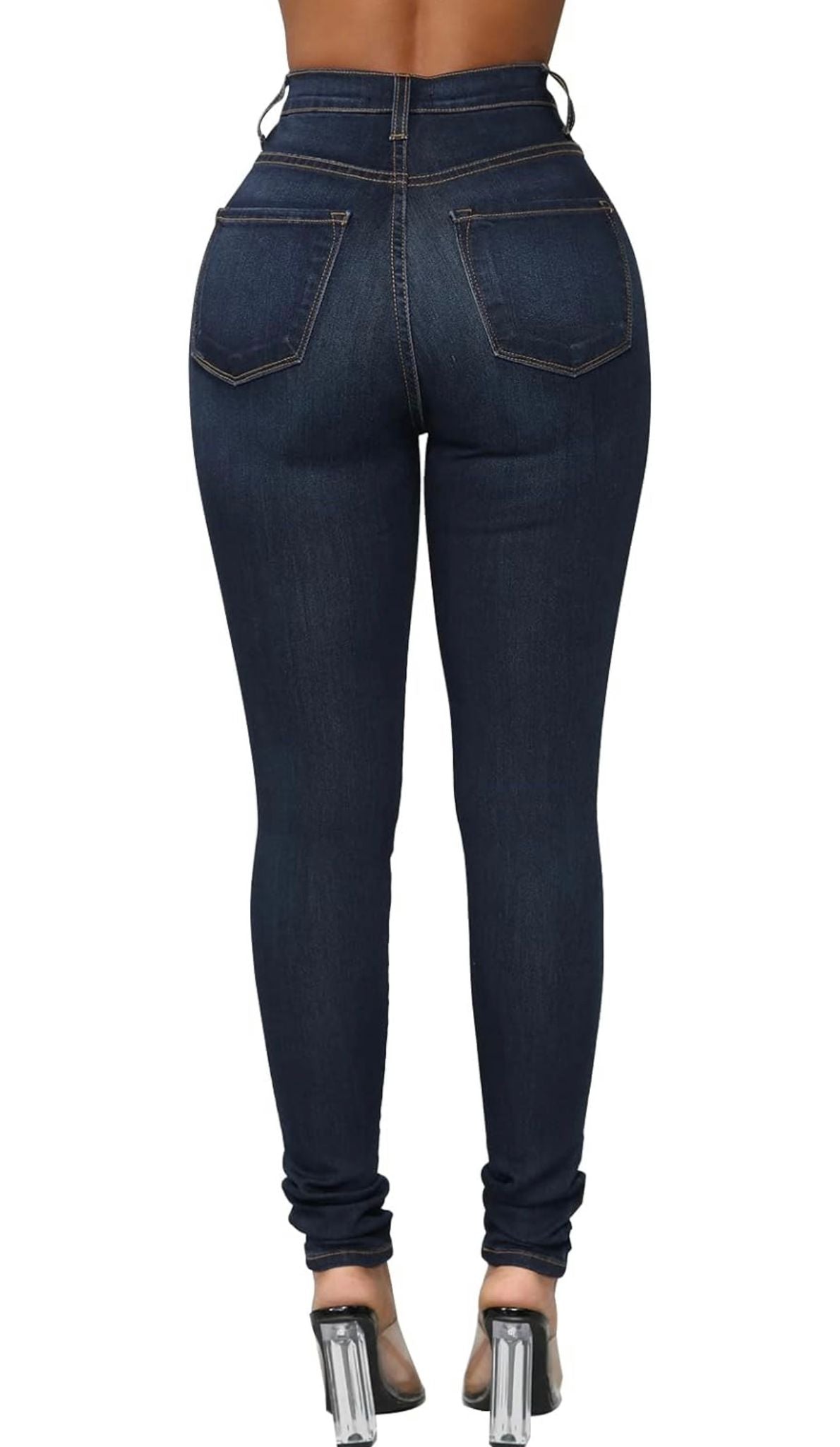 Olevey Low Rise Bootcut Pencil Denim